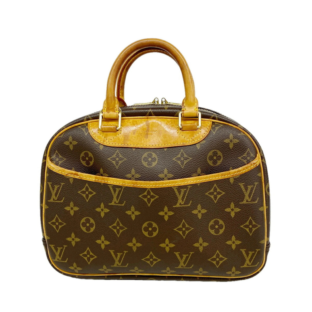 Louis Vuitton Monogram Trouville Handbag M42228 Brown Women's P3633954